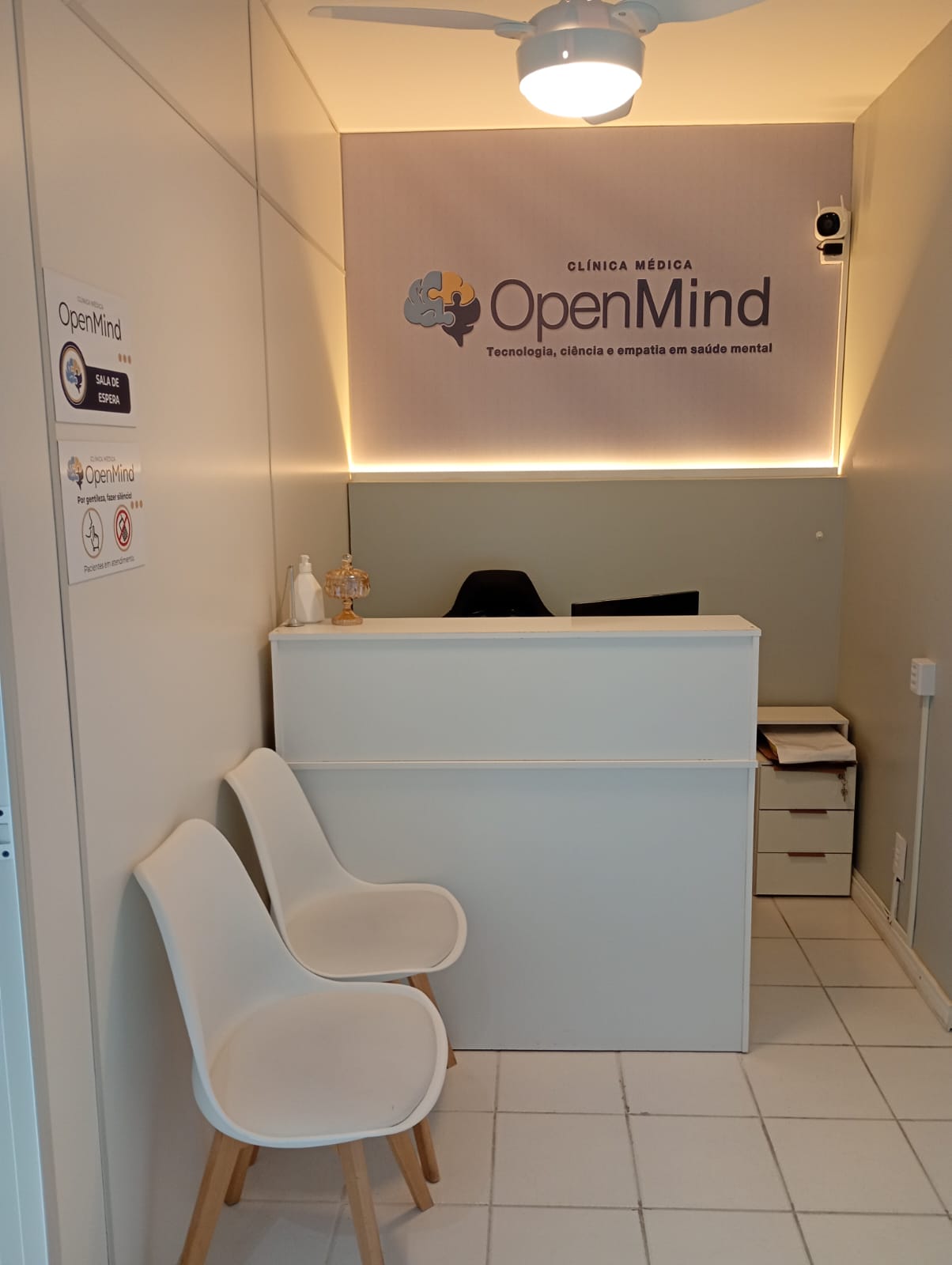 Recepção da Open Mind Clínica Médica